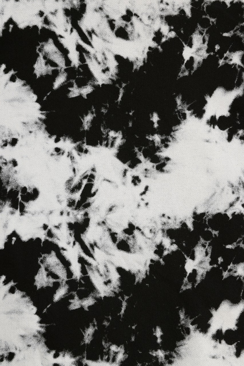 A.F ARTEFACT CARGO HOODED TOPS / MOTTLED DYING (BLACK x IVORY)