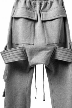Load image into Gallery viewer, A.F ARTEFACT BELTED FLAP ZIP SARROUEL CARGO PANTS (HEATHER GREY)