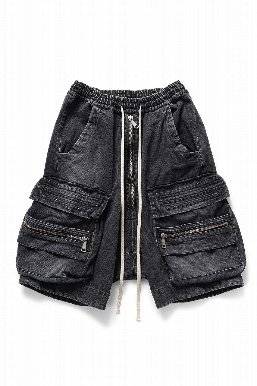 A.F ARTEFACT Military Shorts サイズ2 A.F ARTEFACT LOWCROTCH MILITARY WIDE SHORTS / VINTAGE DYED