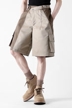 画像をギャラリービューアに読み込む, Feng Chen Wang PATCHWORK SHORTS (KHAKI/BROWN)