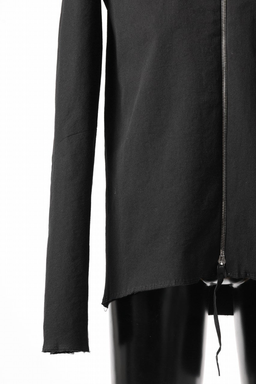 m.a+ zipped tall collar shirt jacket / H252DZ/CCE (BLACK)