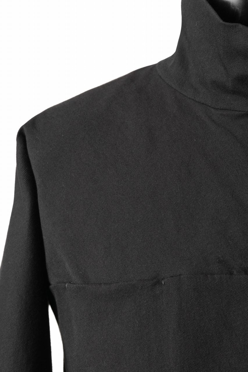m.a+ zipped tall collar shirt jacket / H252DZ/CCE (BLACK)