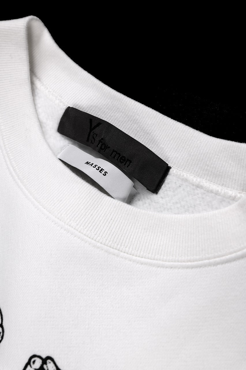 画像をギャラリービューアに読み込む, Y&#39;s for men x MASSES SWEAT SHIRT / PRINT A (WHITE)