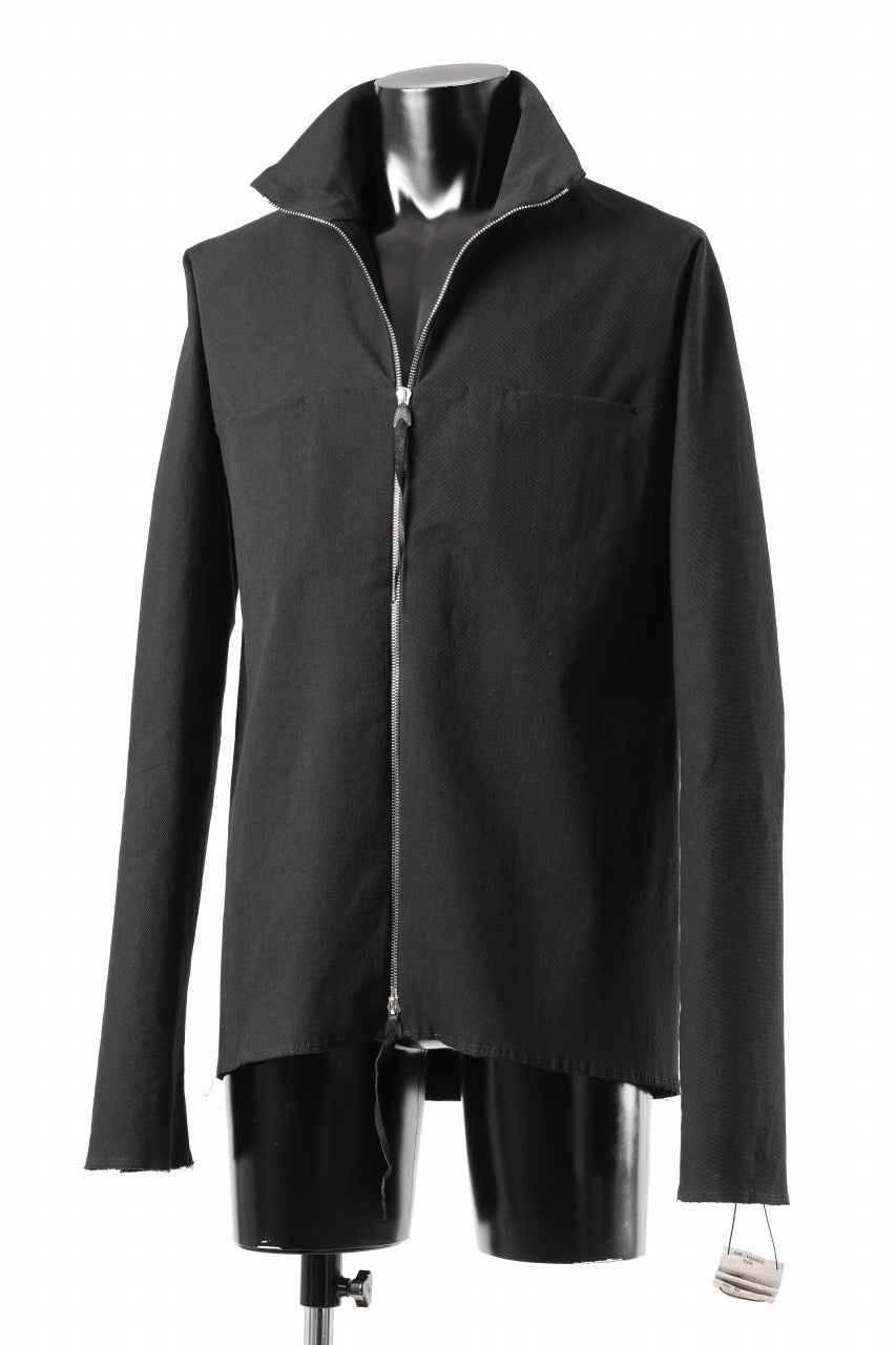 Load image into Gallery viewer, m.a+ zipped tall collar shirt jacket / H252DZ/CCE (BLACK)