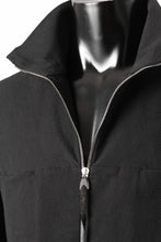 画像をギャラリービューアに読み込む, m.a+ zipped tall collar shirt jacket / H252DZ/CCE (BLACK)