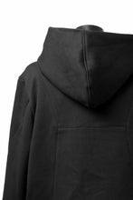 Load image into Gallery viewer, FIRST AID TO THE INJURED &quot;TAEDA&quot; ZIP HOODIE PARKA / BRUSHED US SWEAT &amp; FLEECE (BLACK)