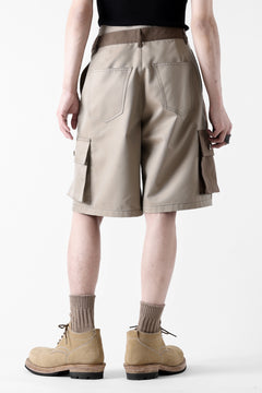 画像をギャラリービューアに読み込む, Feng Chen Wang PATCHWORK SHORTS (KHAKI/BROWN)