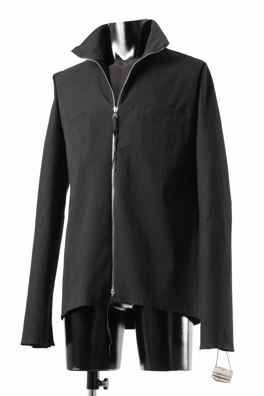 m.a+ zipped tall collar shirt jacket / H252DZ/CCE (BLACK)