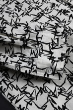 画像をギャラリービューアに読み込む, Y&#39;s for men x MASSES OPEN COLLAR SHIRT / MA ALL OVER PIGMENT PRINT (WHITE)