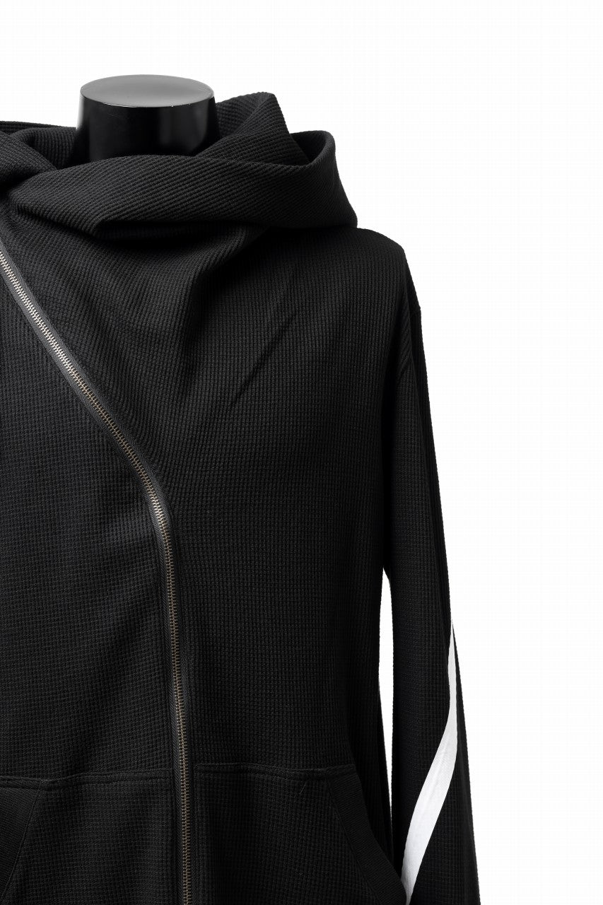 FIRST AID TO THE INJURED -VOX- ZIP HOODIE JACKET/ WAFFLE JERSEY (BLACK)