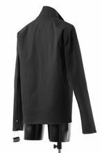 画像をギャラリービューアに読み込む, m.a+ zipped tall collar shirt jacket / H252DZ/CCE (BLACK)