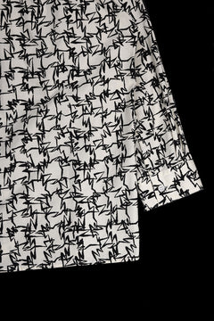 画像をギャラリービューアに読み込む, Y&#39;s for men x MASSES OPEN COLLAR SHIRT / MA ALL OVER PIGMENT PRINT (WHITE)