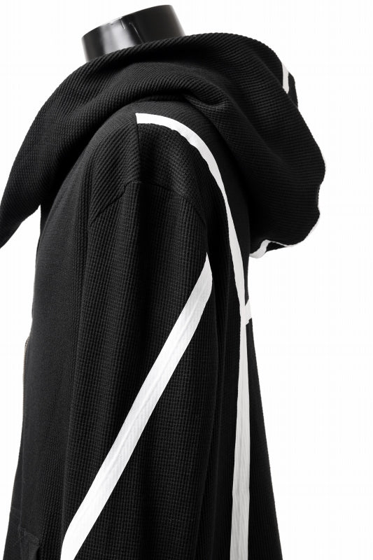 FIRST AID TO THE INJURED -VOX- ZIP HOODIE JACKET/ WAFFLE JERSEY (BLACK)