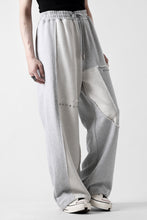 画像をギャラリービューアに読み込む, Feng Chen Wang PANELLED STRAIGHT SWEATPANTS (GREY)