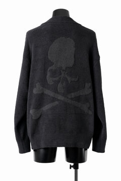 Load image into Gallery viewer, MASTERMIND WORLD LOUNGE CARDIGAN / SOFTY BOA FLEECE (BLACK x CHARCOAL)