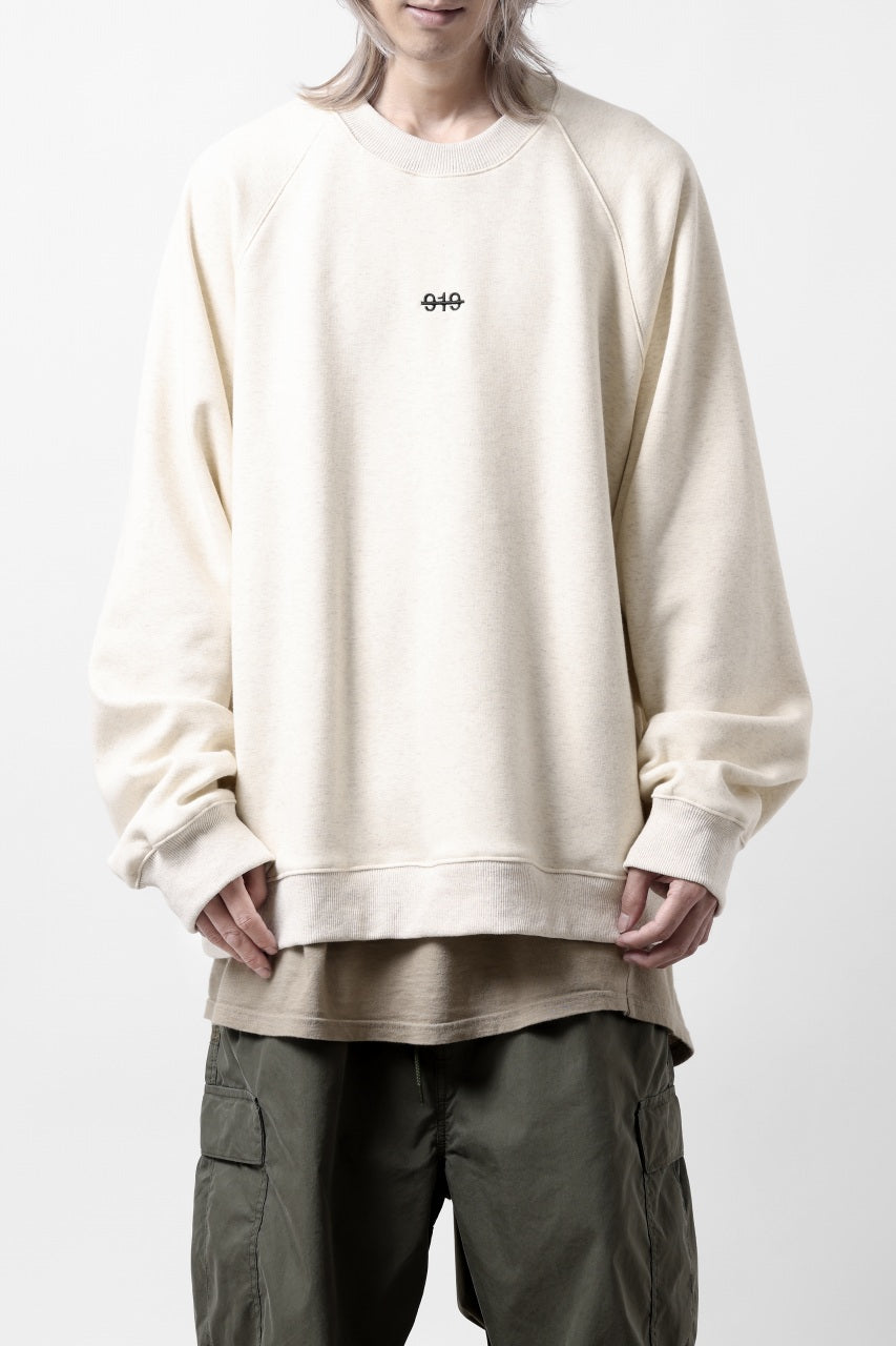 A.F ARTEFACT BOMBERHEAT® BACK LOGO DOLMAN TOPS (CREAM)