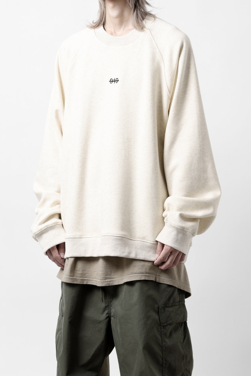 A.F ARTEFACT BOMBERHEAT® BACK LOGO DOLMAN TOPS (CREAM)