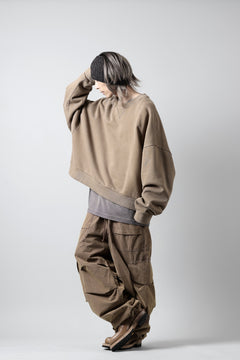 画像をギャラリービューアに読み込む, entire studios BOX CREW SWEAT PULLOVER (CORK)