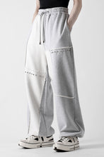 画像をギャラリービューアに読み込む, Feng Chen Wang PANELLED STRAIGHT SWEATPANTS (GREY)