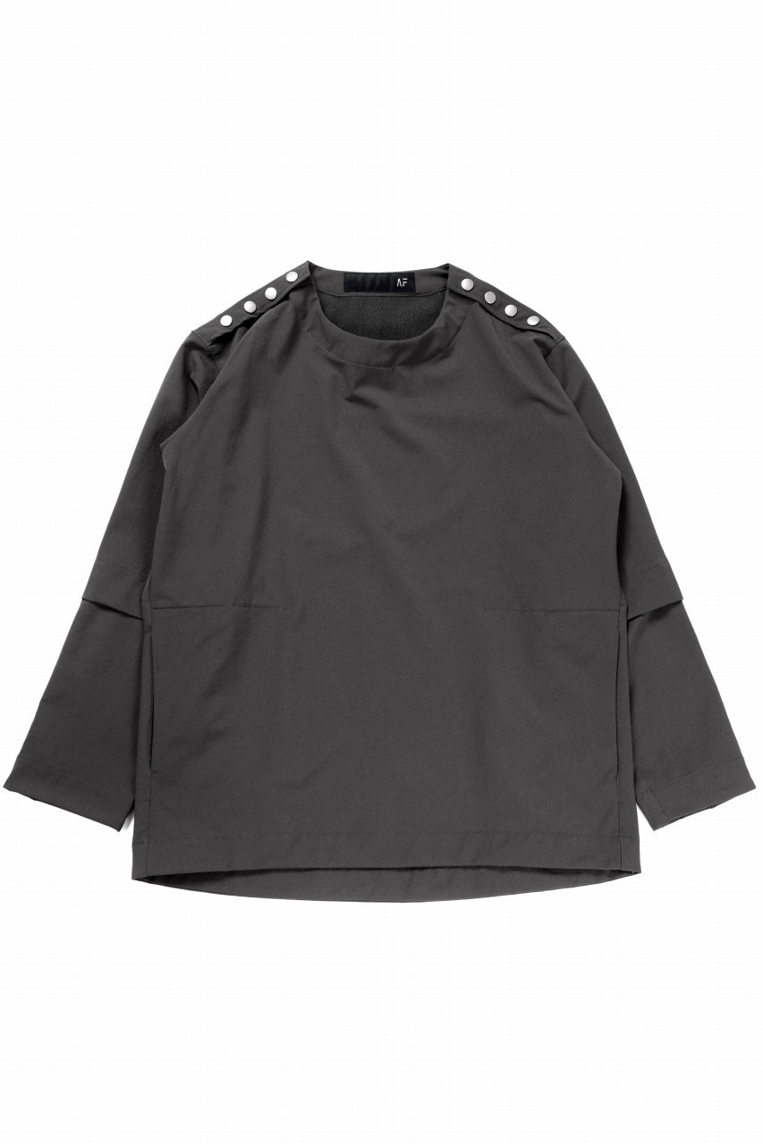 A.F ARTEFACT SNAP PULLOVER / TECH-SMOOTH (GREY)