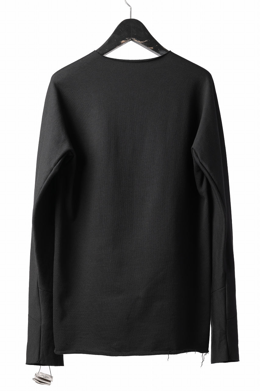 m.a+ written one piece long sleeve tops / T211D/JCKM (BLACK)