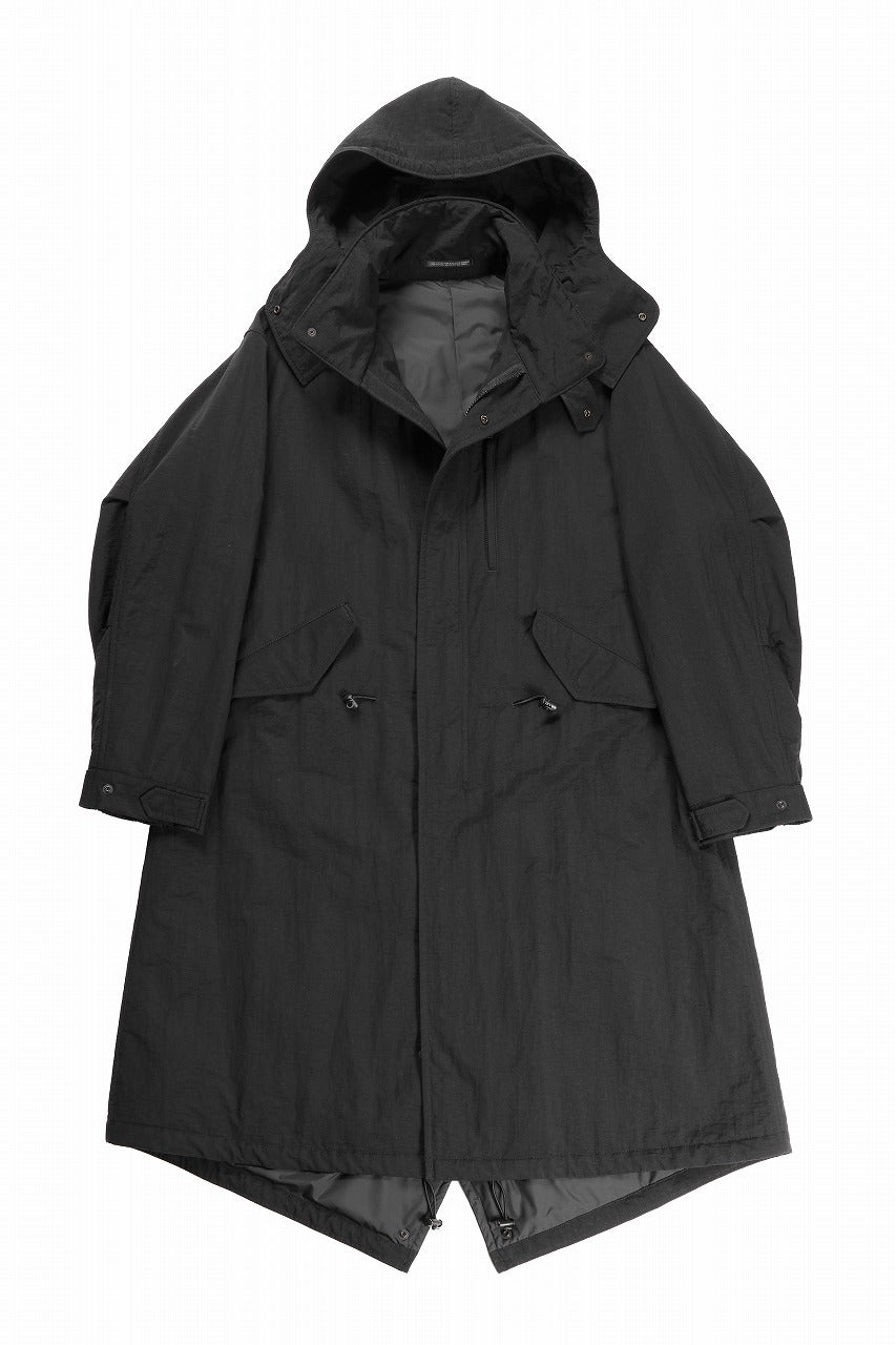 画像をギャラリービューアに読み込む, Y&#39;s for men MODS COAT / NYLON TASLAN with THINSULATE (BLACK)