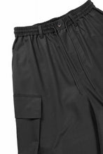 画像をギャラリービューアに読み込む, Y-3 Yohji Yamamoto REFINED WOOL SAROUEL CARGO PANTS (BLACK)