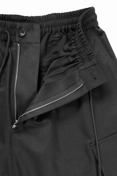 画像をギャラリービューアに読み込む, Y-3 Yohji Yamamoto REFINED WOOL SAROUEL CARGO PANTS (BLACK)