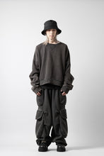 画像をギャラリービューアに読み込む, entire studios BOX CREW SWEAT PULLOVER (WASHED BLACK)