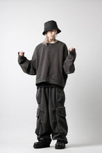 画像をギャラリービューアに読み込む, entire studios BOX CREW SWEAT PULLOVER (WASHED BLACK)