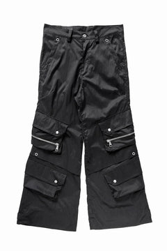 画像をギャラリービューアに読み込む, A.F ARTEFACT NYLON CARGO BAGGY PANTS (BLACK)