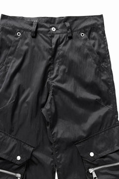 画像をギャラリービューアに読み込む, A.F ARTEFACT NYLON CARGO BAGGY PANTS (BLACK)