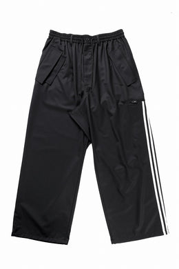 Y-3 Yohji Yamamoto REFINED WOOL STRAIGHT PANTS (BLACK)