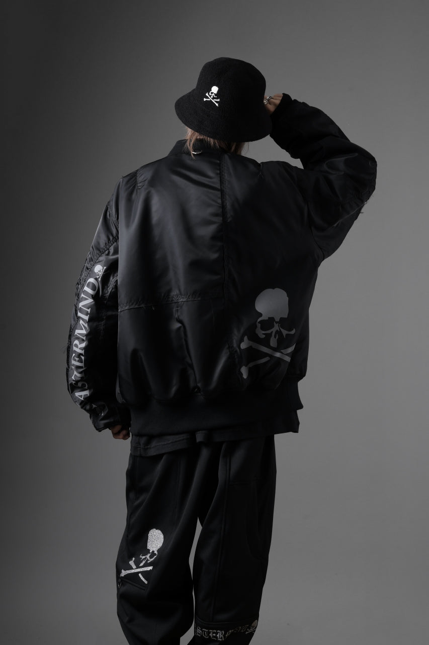 MASTERMIND WORLD x ALPHA INDUSTRIES REVERSIBLE MA-1 JACKET (BLACK)