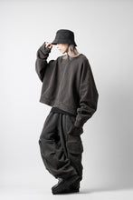 画像をギャラリービューアに読み込む, entire studios BOX CREW SWEAT PULLOVER (WASHED BLACK)