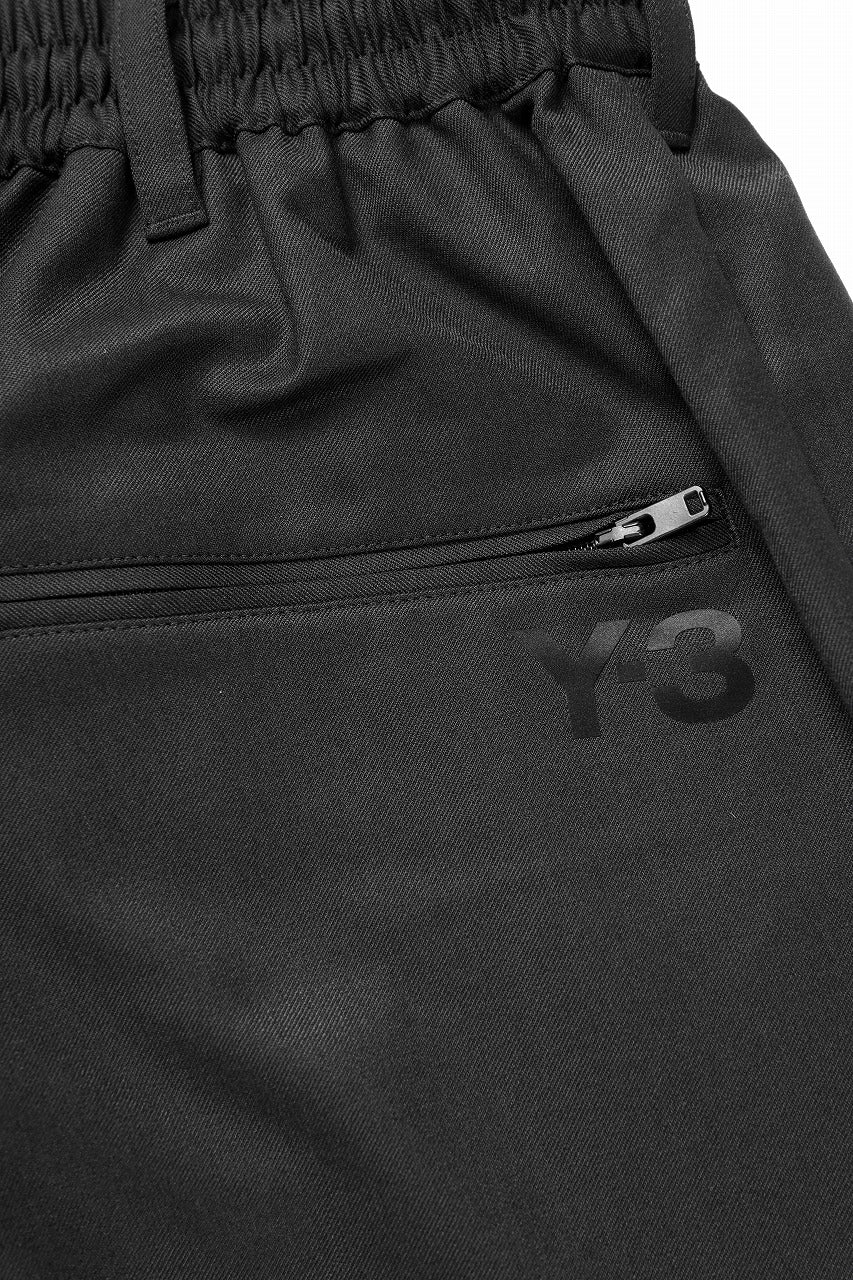 画像をギャラリービューアに読み込む, Y-3 Yohji Yamamoto REFINED WOOL STRAIGHT PANTS (BLACK)
