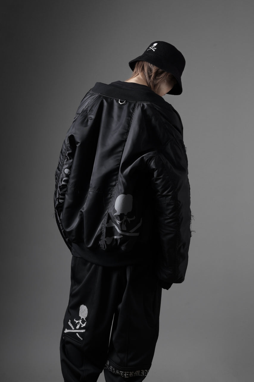 MASTERMIND WORLD x ALPHA INDUSTRIES REVERSIBLE MA-1 JACKET (BLACK)