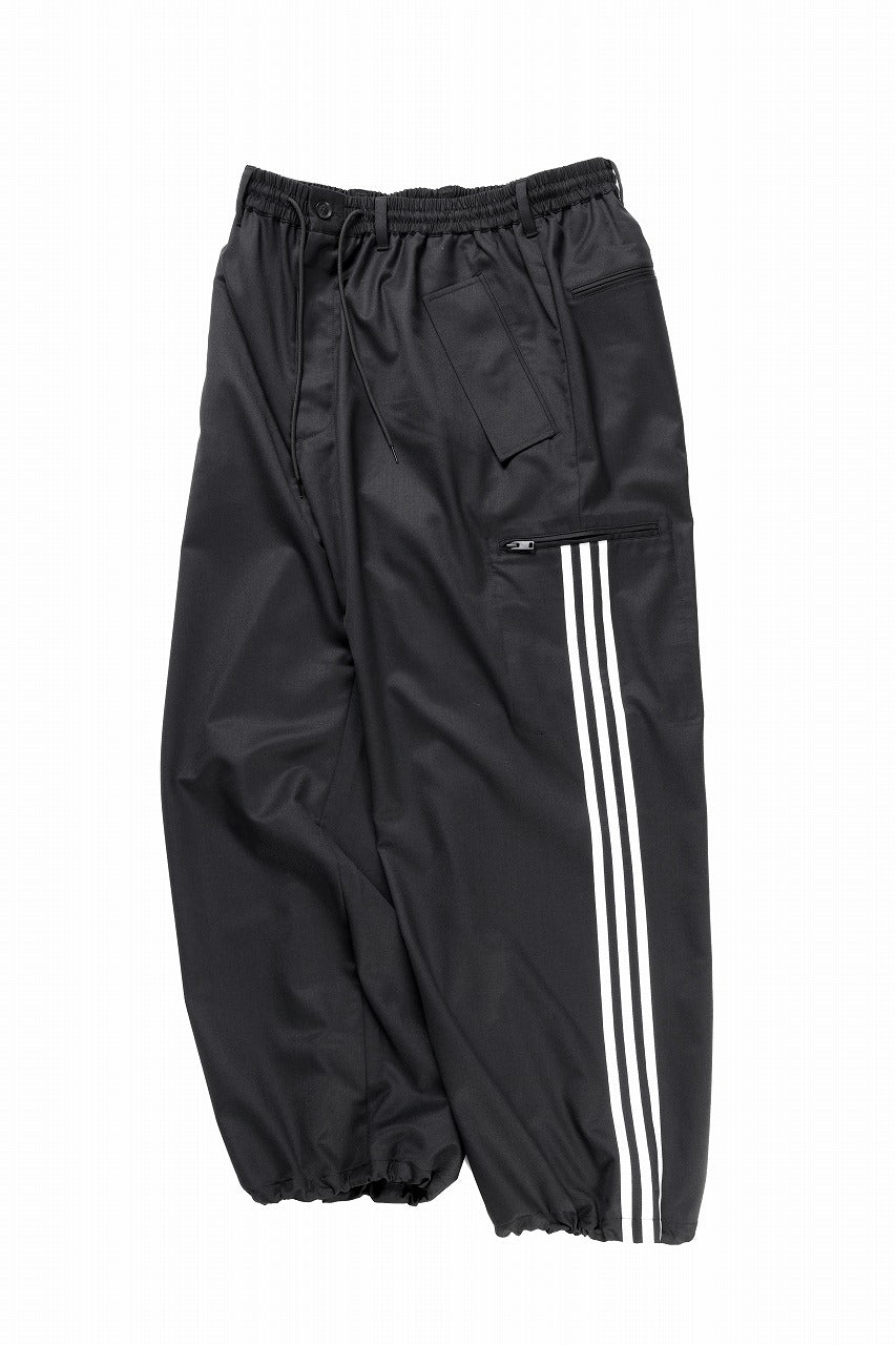 Y-3 Yohji Yamamoto REFINED WOOL STRAIGHT PANTS (BLACK)