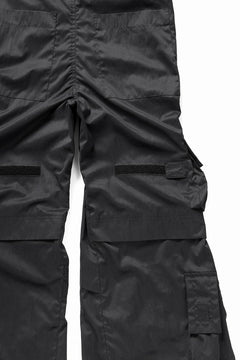 画像をギャラリービューアに読み込む, A.F ARTEFACT NYLON CARGO BAGGY PANTS (BLACK)