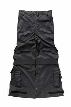 画像をギャラリービューアに読み込む, A.F ARTEFACT NYLON CARGO BAGGY PANTS (BLACK)