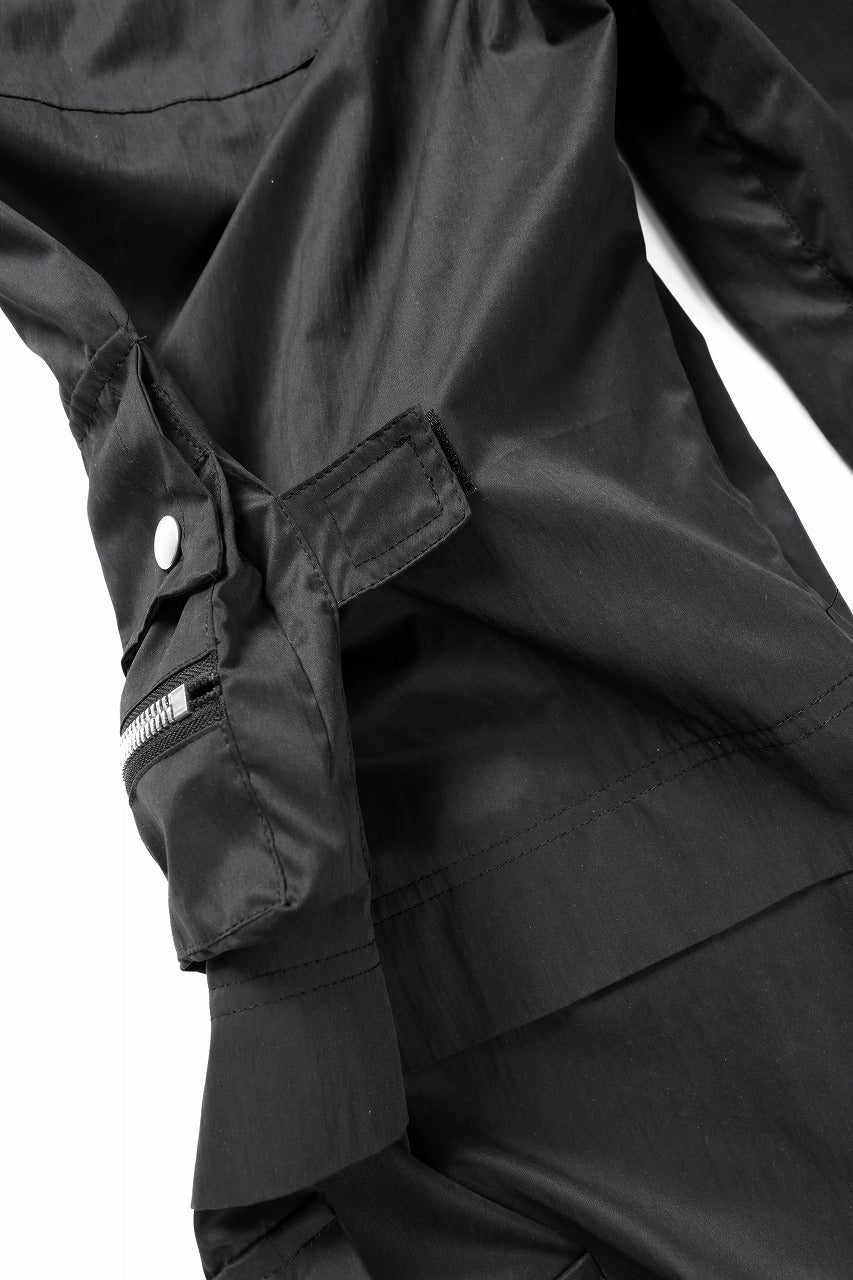 A.F ARTEFACT NYLON CARGO BAGGY PANTS (BLACK)