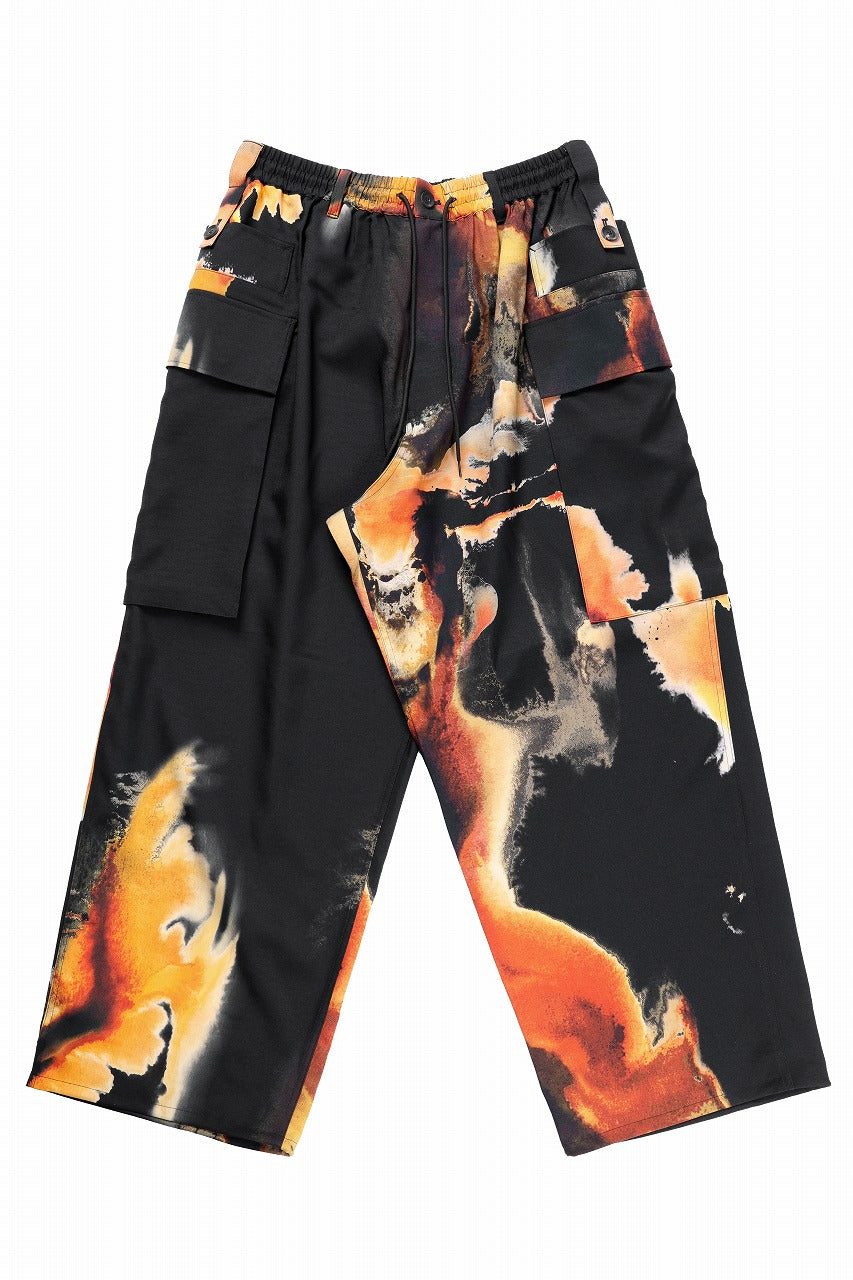 画像をギャラリービューアに読み込む, Y-3 Yohji Yamamoto AOP SPORT UNIFORM CARGO PANTS (BLACK + MULTI)