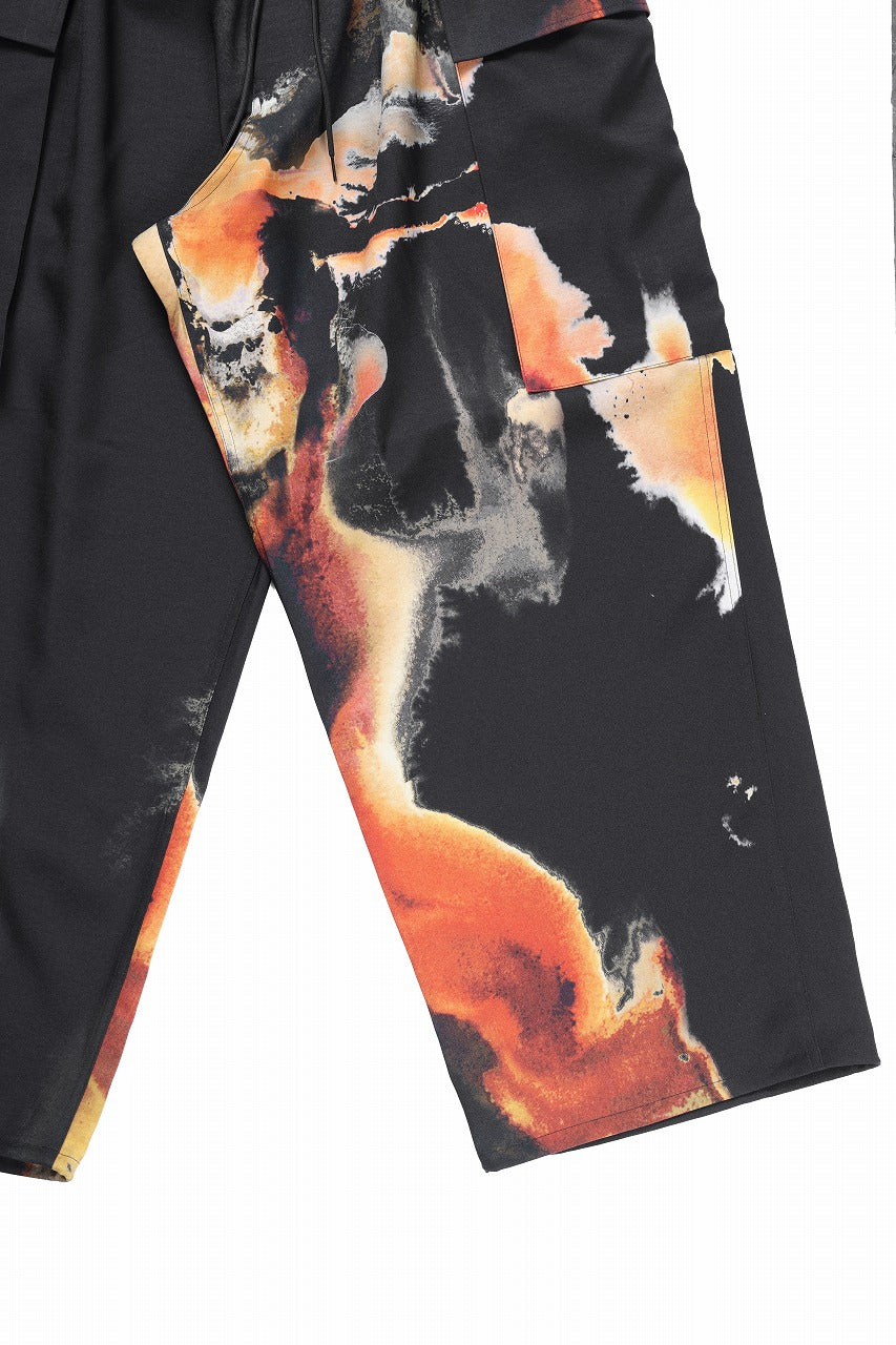 画像をギャラリービューアに読み込む, Y-3 Yohji Yamamoto AOP SPORT UNIFORM CARGO PANTS (BLACK + MULTI)