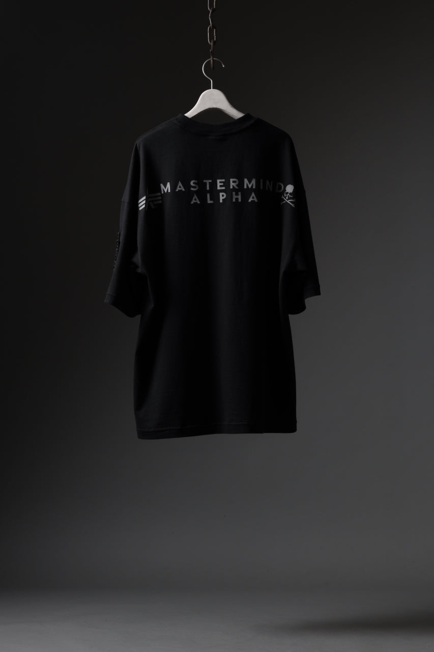 MASTERMIND WORLD x ALPHA INDUSTRIES CIGER POCKET OVERSIZED T-SHIRT (BLACK)