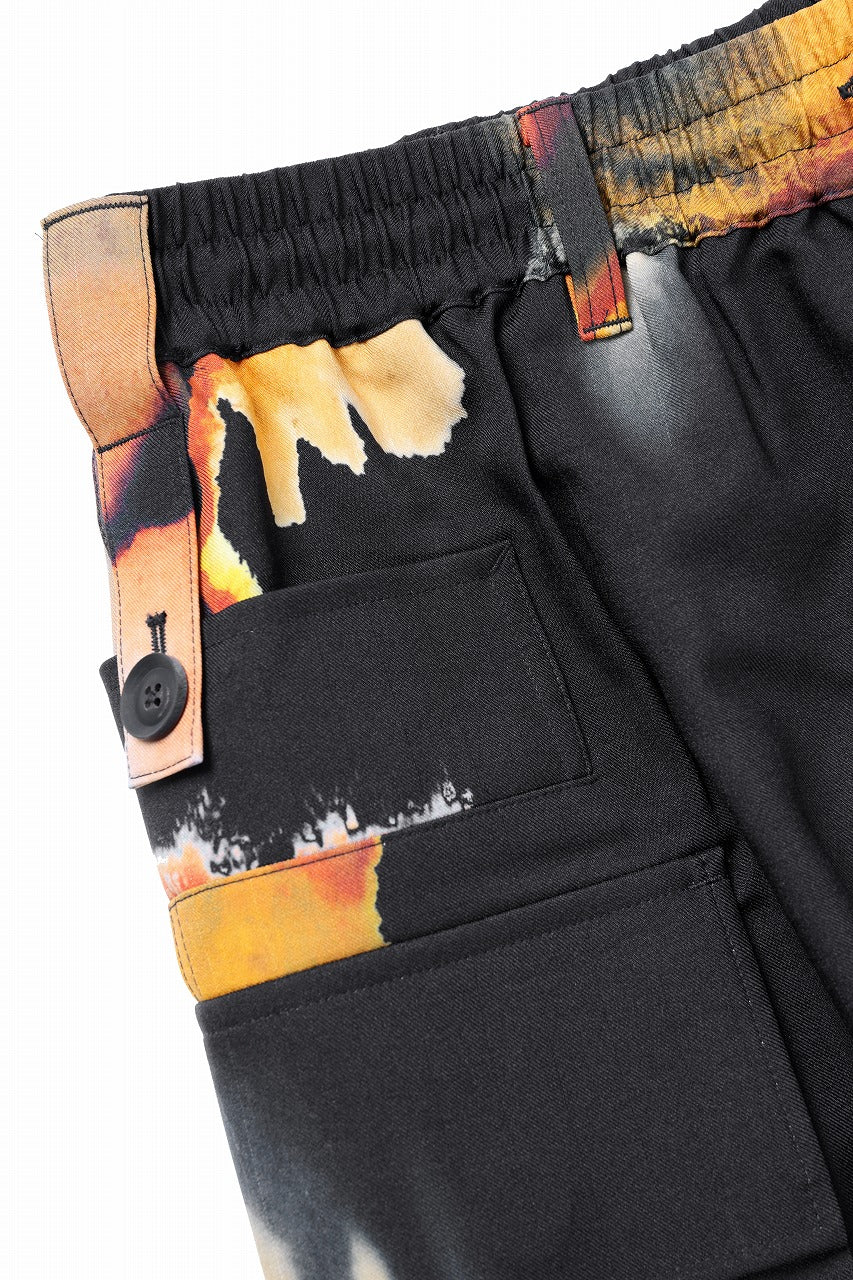 Y-3 Yohji Yamamoto AOP SPORT UNIFORM CARGO PANTS (BLACK + MULTI)