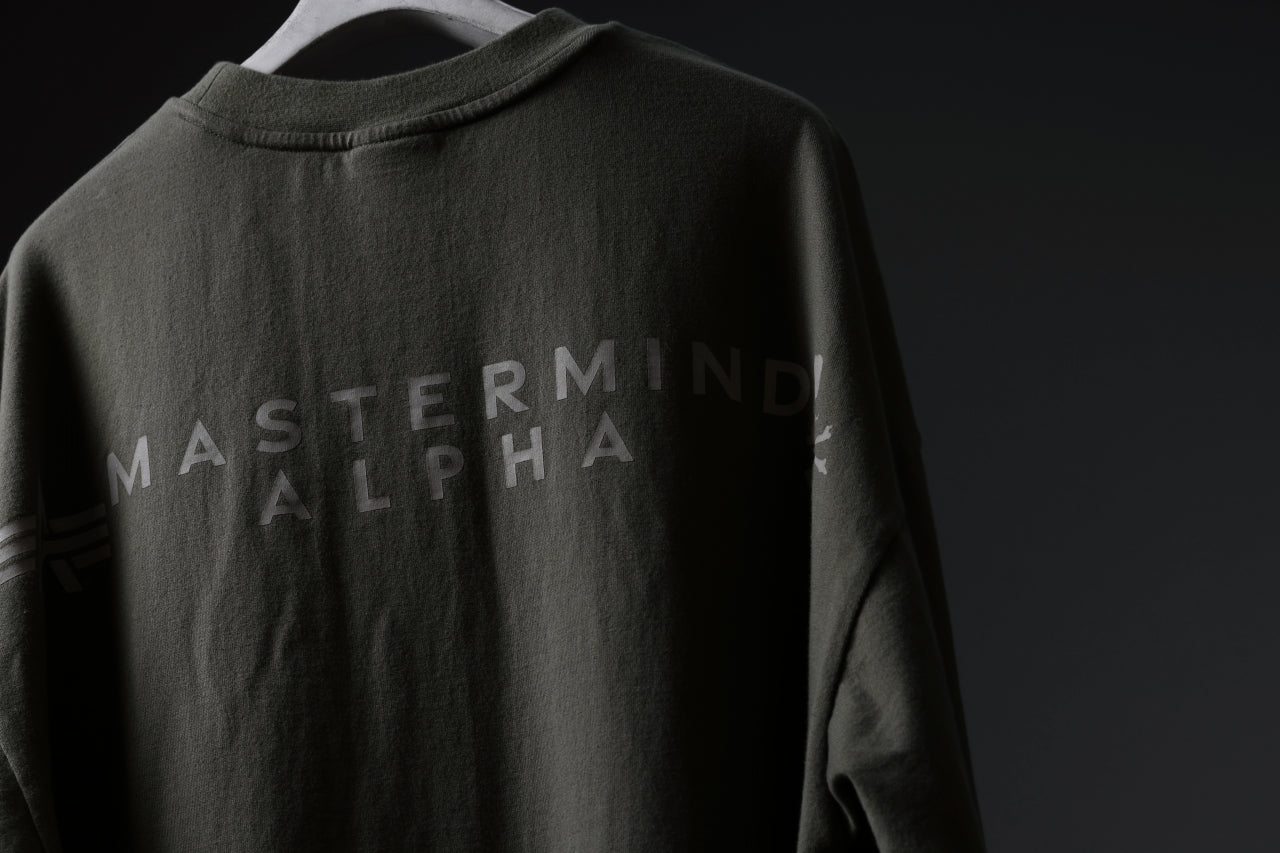 MASTERMIND WORLD x ALPHA INDUSTRIES CIGER POCKET OVERSIZED T-SHIRT (OLIVE)