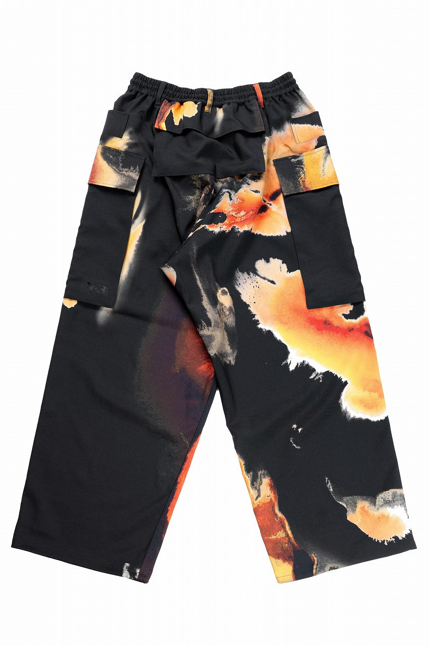 画像をギャラリービューアに読み込む, Y-3 Yohji Yamamoto AOP SPORT UNIFORM CARGO PANTS (BLACK + MULTI)