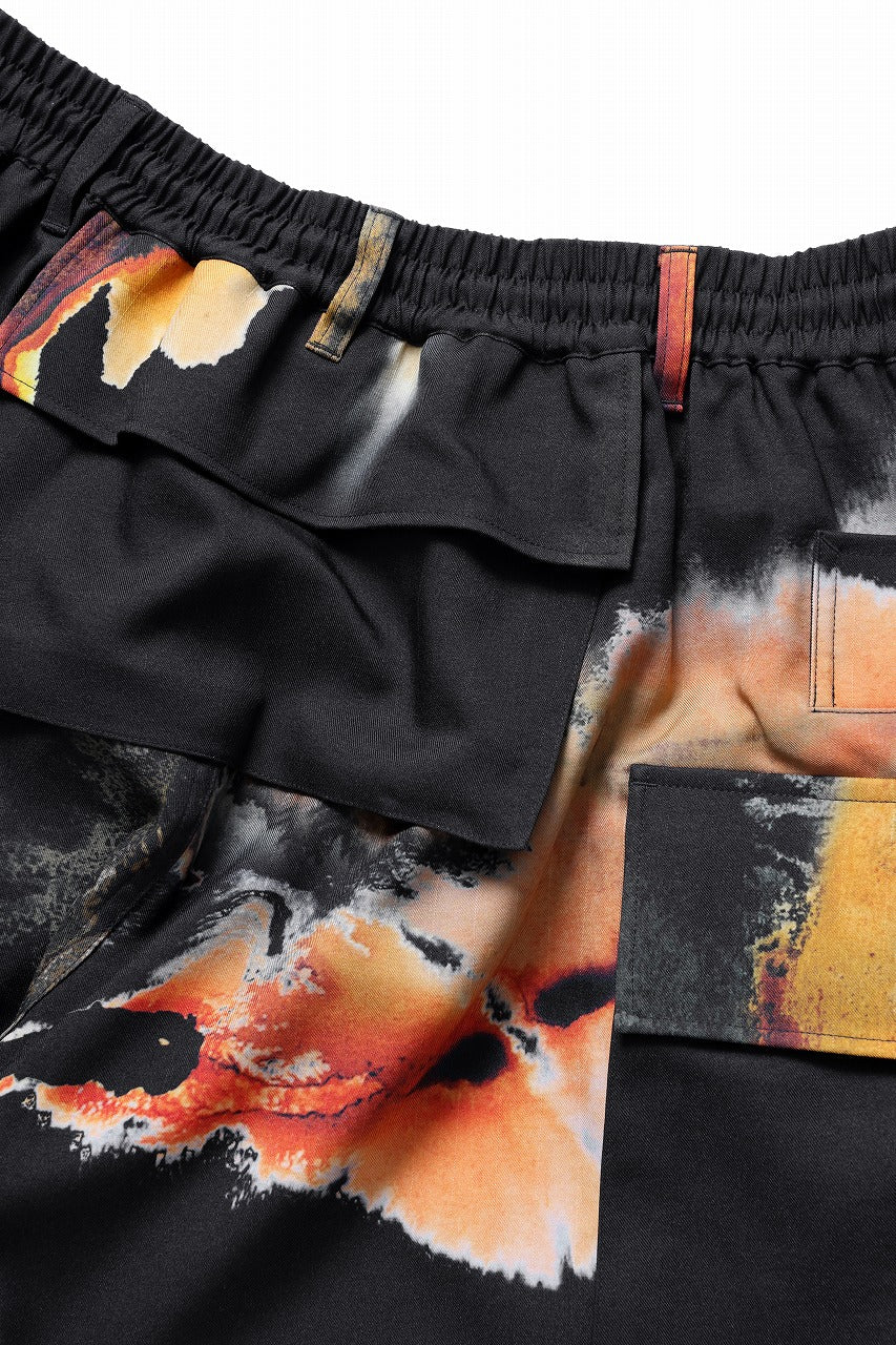 画像をギャラリービューアに読み込む, Y-3 Yohji Yamamoto AOP SPORT UNIFORM CARGO PANTS (BLACK + MULTI)