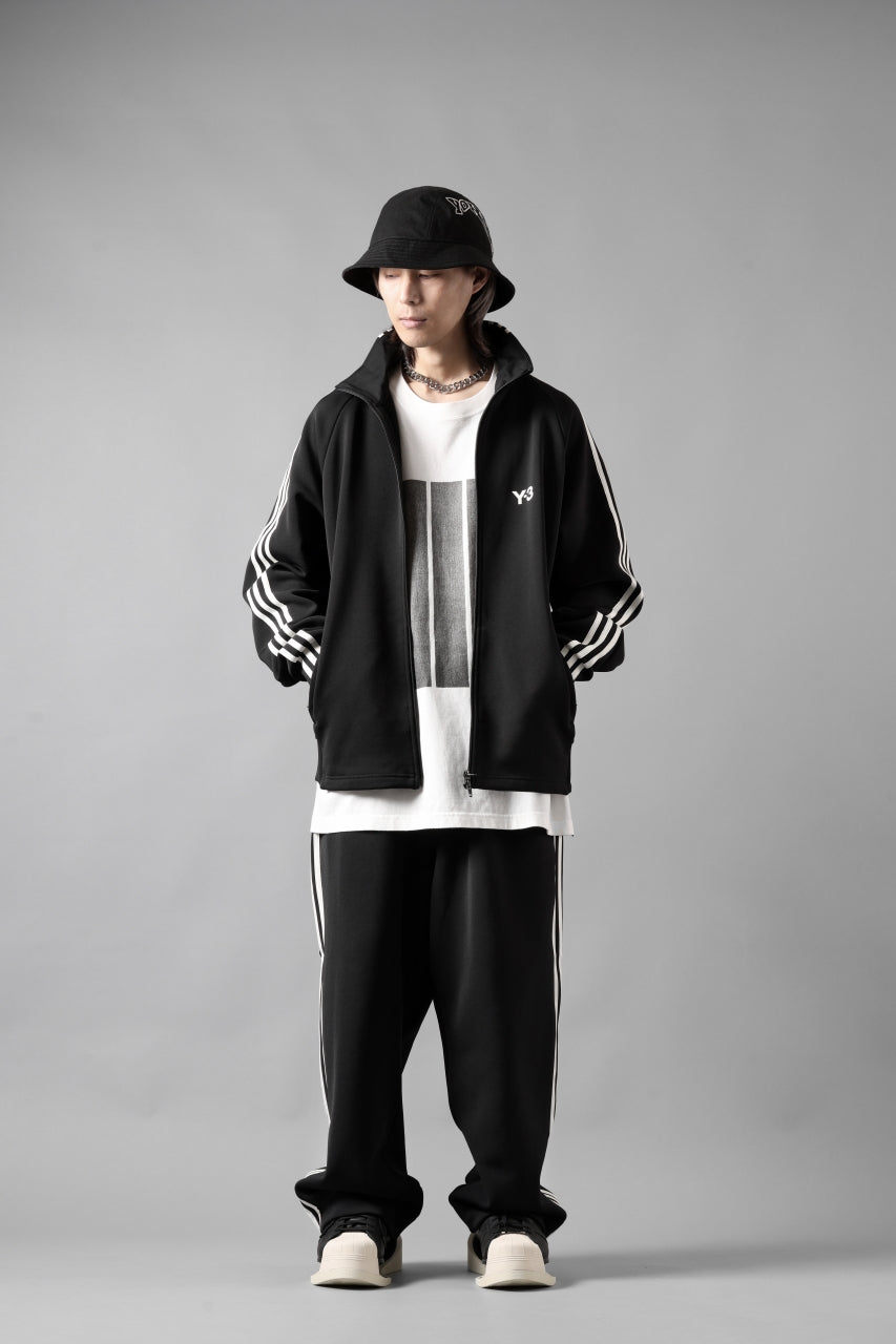 Y-3 Yohji Yamamoto THREE STRIPES TRACK JACKET (BLACK x OFF WHITE)