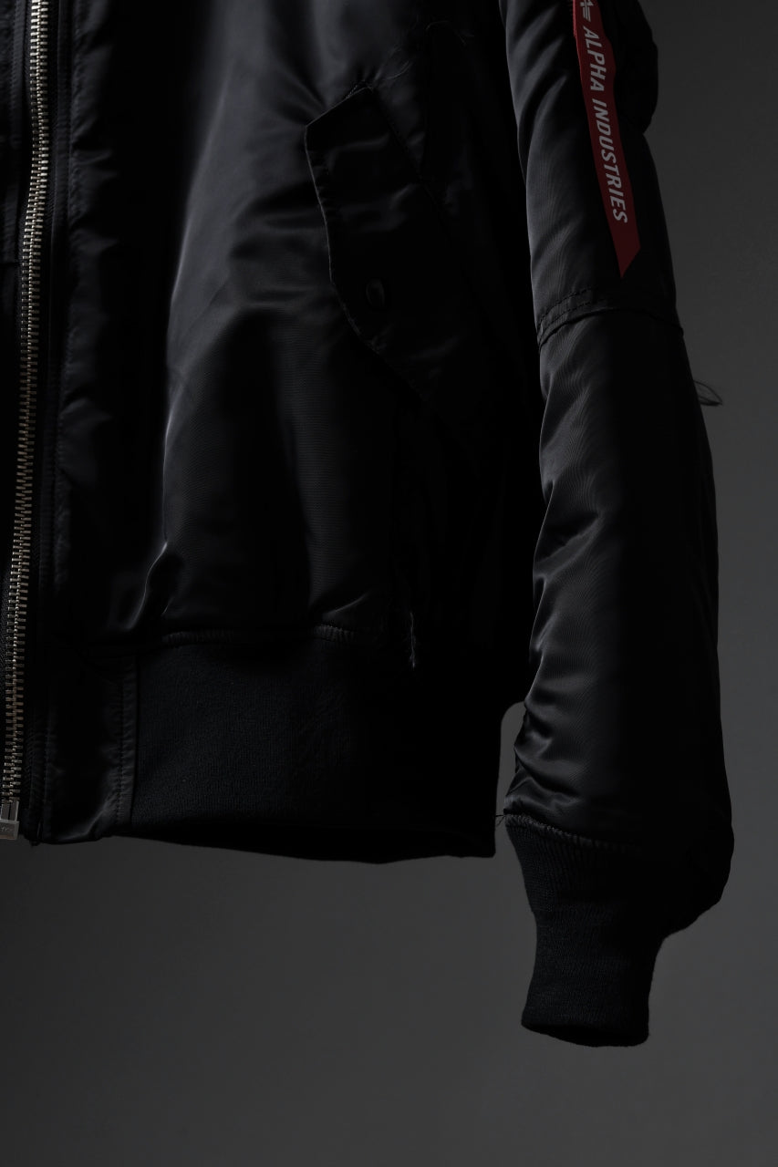 MASTERMIND WORLD x ALPHA INDUSTRIES REVERSIBLE MA-1 JACKET (BLACK)